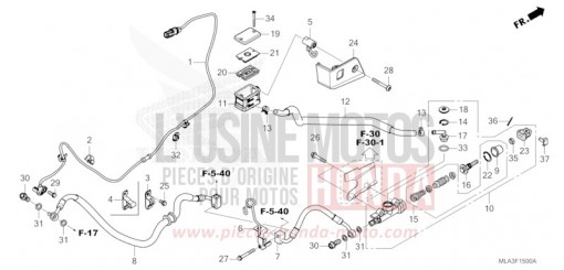 REAR BRAKE MASTER CYLINDER CMX1100AP de 2023